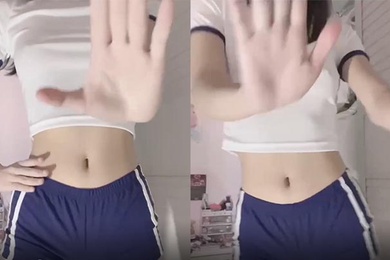 不穿内衣的高中美女在视频中热舞