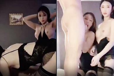 国产TS系列高颜值的诗诗和君君和健身小鲜肉3P_各种姿势操的呻吟不断