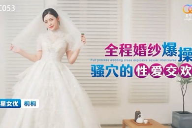 全程婚纱爆操骚穴的性爱交欢-桐桐XKTC053