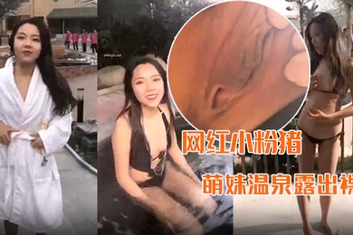 精品推荐网红小粉猪西萌工作室流出萌妹温泉露出裸体问路车内自慰